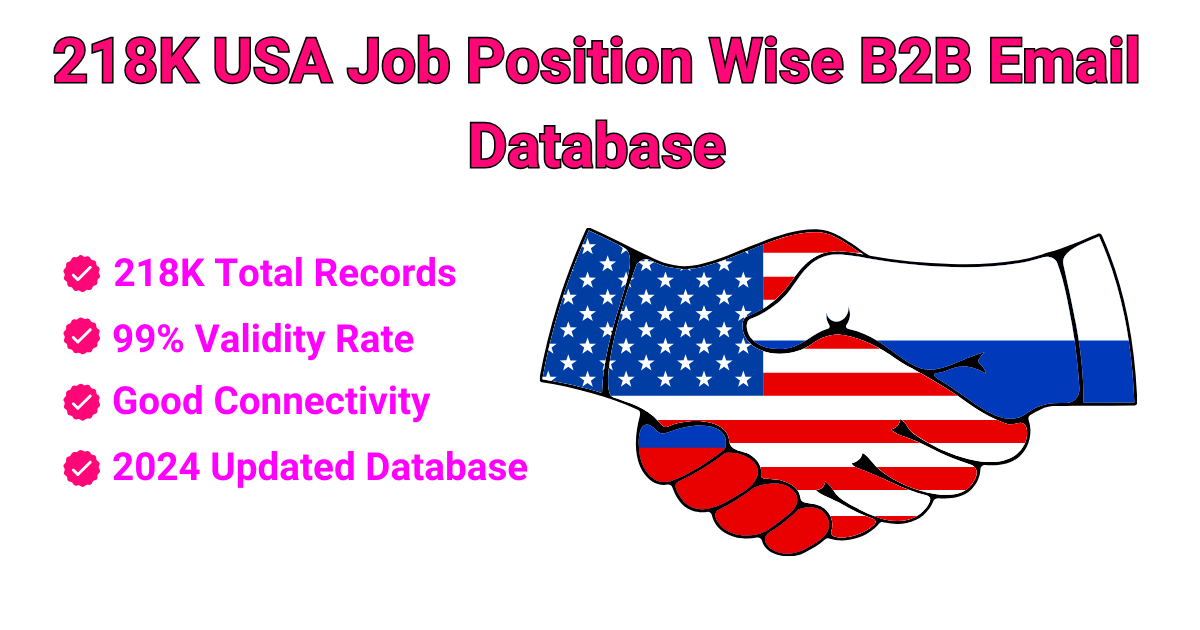 218K USA Job Position Wise B2B Email Database