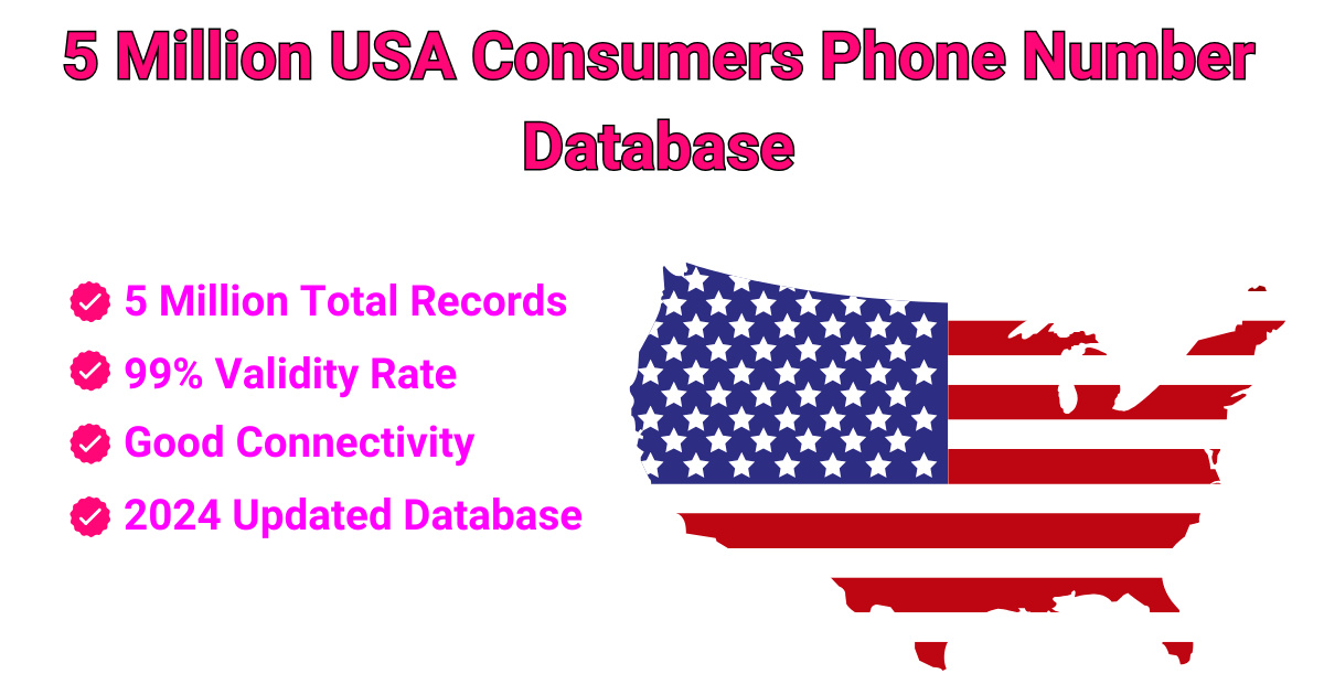 5 Million USA Consumers Phone Number Database