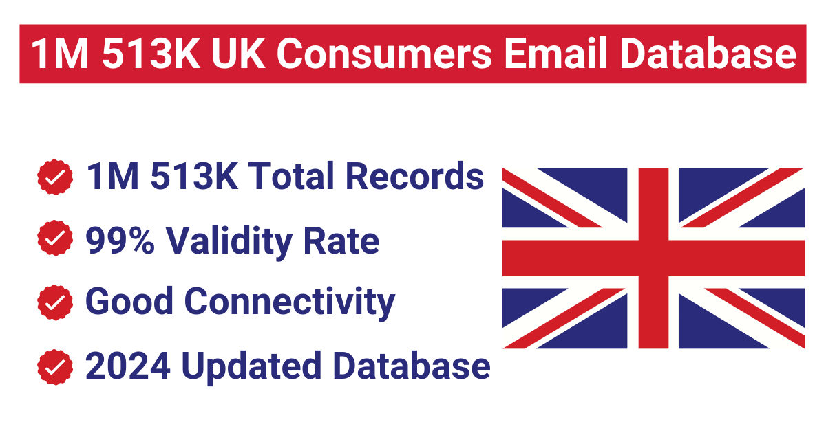 1M 513K UK Consumers Email Database