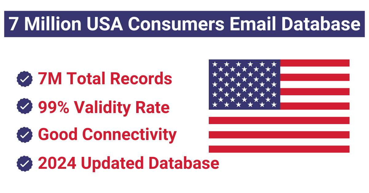 7 Million USA Consumers Email Database